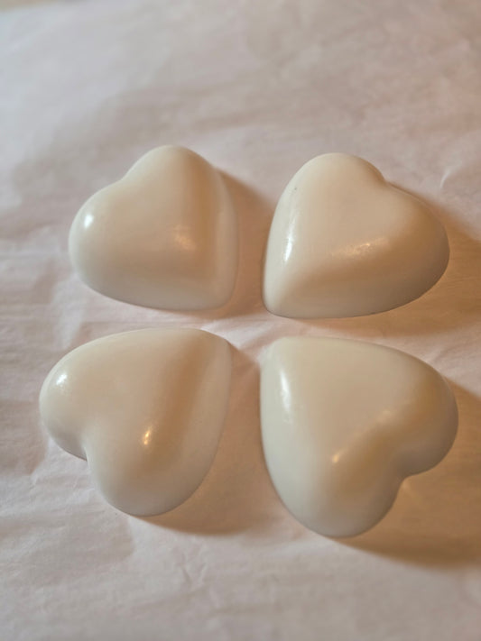 Zaya Soaps White Hearts Unscented