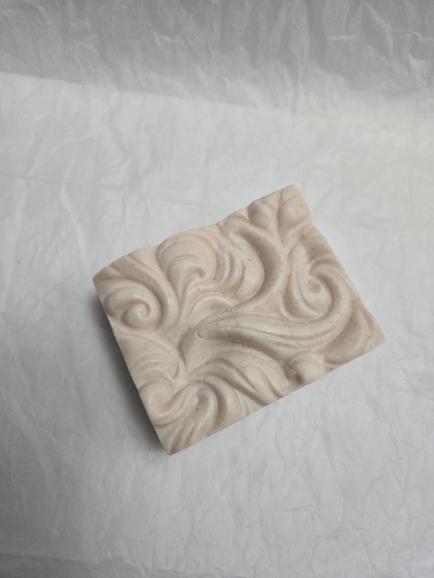 Zaya Soaps Handcrafted Oatmeal Wave Soap design Shea Butter Soap bar by Zaya Soaps